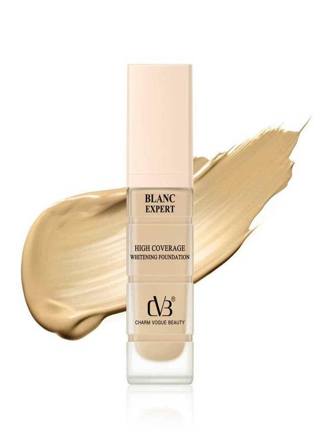 CVB C268 Blanc Expert High Coverage Whitening Foundation | 45ml Full Coverage Liquid Base for Indian Skin Tone | Long-Lasting, Brightening & Smooth Matte Finish (RICH NUDE) - Image 1