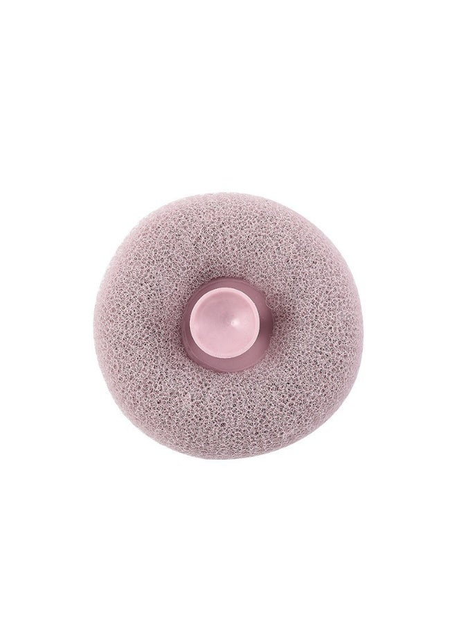 Bath flower donut bath ball suction cup firm and non-slippery hand stronger water absorption, spiral weaving upgraded polka dot 3-second foaming deep cleaning Gentle massage SPA bath-level bathing experience - Image 1