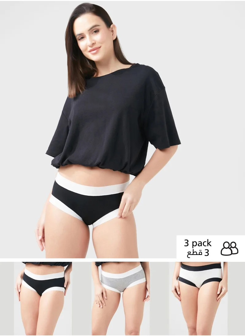 جينجر 5 Pack Printed Hipster Brief