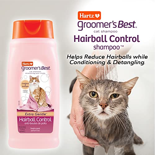 HARTZ Groomer's Best Cat Shampoo, Extra Gentle Hairball Control, 15 Ounces - Image 3