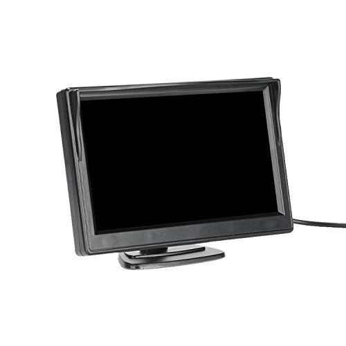 Padarsey 5 Inch TFT LCD Car Color Rear View Monitor Screen for Parking Rear View Backup Camera with 2 Optional Bracket(Suckers Mount and Normal Adhesive Stand) - Image 2