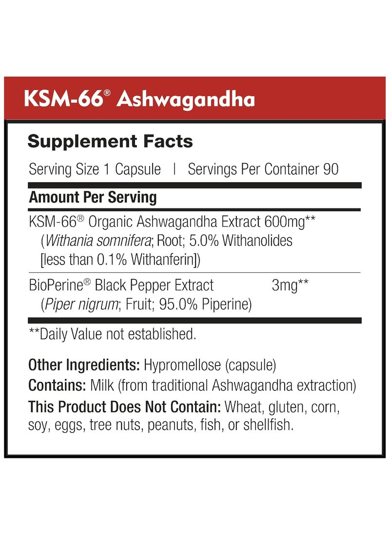 DailyNutra KSM-66 Ashwagandha 600mg, 90 Capsules  - Image 4