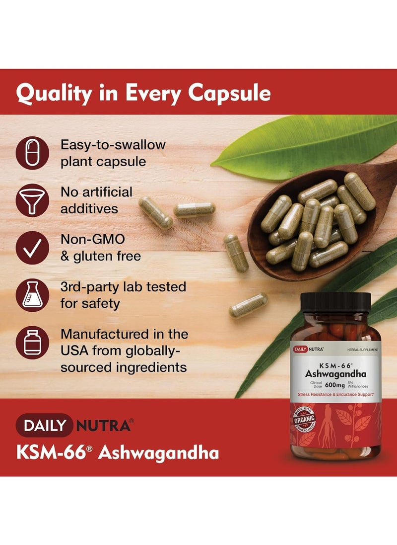 KSM-66 Ashwagandha 600mg - مستخلص الجذر العضوي - الفوائد الصحية تشمل تقليل التوتر والقلق وزيادة الطاقة والتركيز (90 كبسولة نباتية) - pzsku/ZB38C87907240900B73EAZ/45/_/1731924370/9c67bd93-b34b-4327-aa78-523eca58d6e1