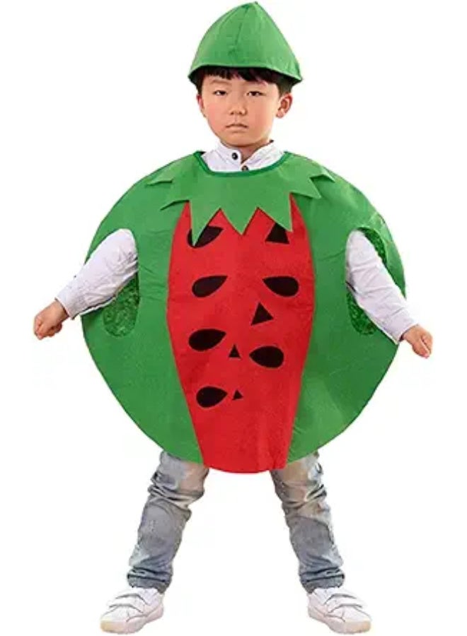 HI-FINE Unisex Halloween Costume Dress Set Fruits Costume Suit with Hat - Image 1