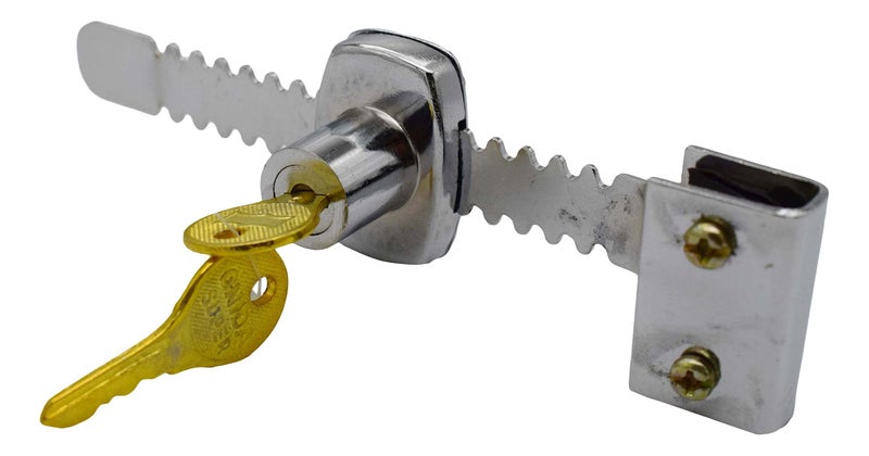 RAB Glass Lock Iron for Glass Door (Lock Glass, with 2 Antique Key) (21699) - Image 1