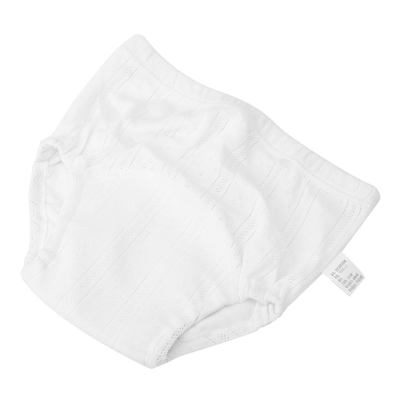 Toilet Training Underwear Washable Toddler Cotton Training Pants Anti Leakage Diaper Pants(White L) - Image 3
