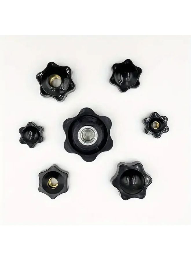 5pcs M4 Knurled Knob Plum Blossom Handle Hand Twist Nut Corrosion Resistant - Image 2