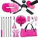 CALBEAU Ceiling Fan Cleaner Duster with 60 inch Extension Pole Dusters for Cleaning High Ceiling Fan Blades Dusters Kit with Storage Bag Cleaning Tools for Families 13pcs - Image 1
