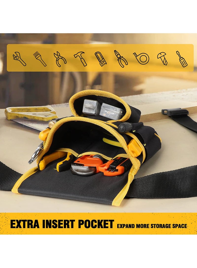 Tool Pouch UUP Tool Belt With Hammer Holder 26 Pockets Tool Organizer For Electrician Carpenter Construction  - Image 5