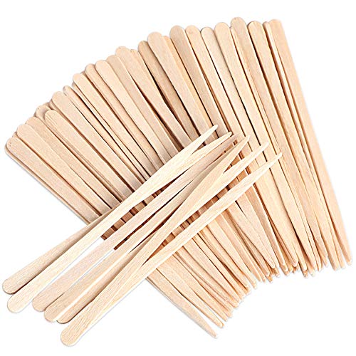 JANYUN JANYUN 200 Pcs Eyebrow Wax Sticks Wax Applicator Wood Wax Spatulas for Face and Small Hair Removal Sticks Without Handle