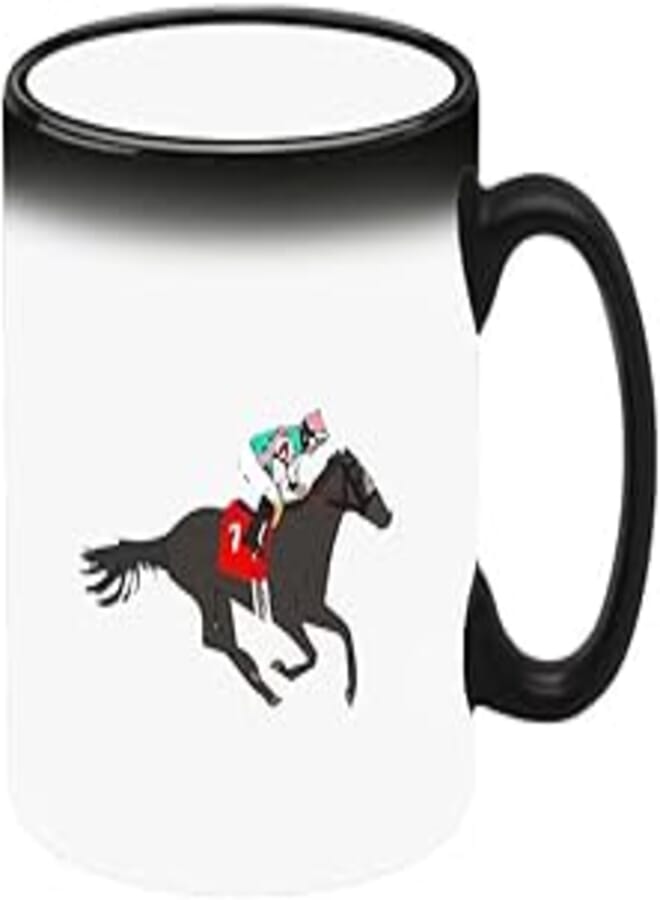FORZA RAGAZZI Colour Changing Heat Sensitive Magic Mug - Add Hot Tea or Coffee Horse Riding For Home Office Gift Kids Men Women