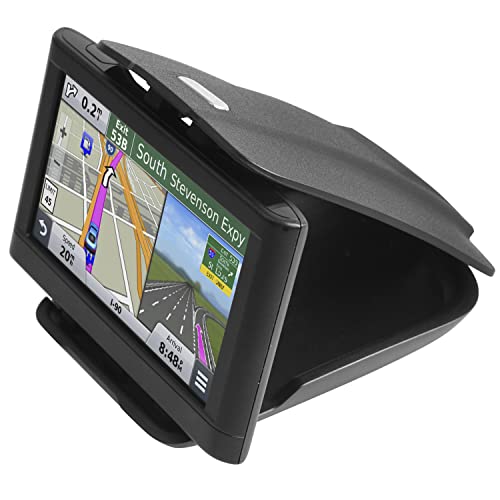 1Zero GPS Dash Mount [Matte Black Dock] for Garmin Nuvi Drive Dezl Drivesmart, Tomtom, Magellan Roadmate, Rand McNally, Navman, Cell Phone - Car Adhesive Non-Slip Dashboard Replacement Holder for Satnav - Image 1