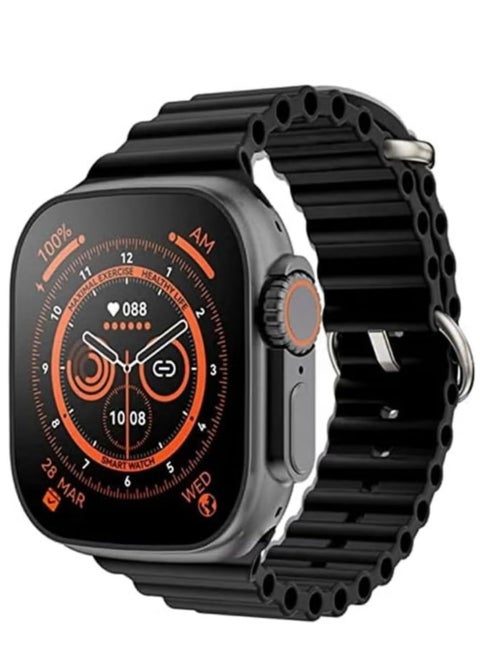 HK 11 Ultra Max 49mm AMOLED Smartwatch – Dual Straps, Wireless Charger, Compatible with Android & iOS