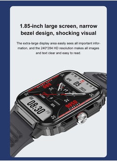 JOYFOCUS Y1 Wireless Charging Low-Power Smart Sports Watch with Ultra-Thin Design, Scientific Sleep Tracking, and 2-Week Battery Life - Military Green  - Image 4
