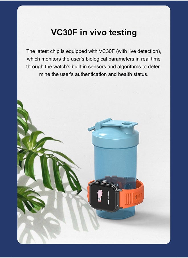JOYFOCUS - Y1 Wireless Charging Low-Power Smart Sports Watch with Ultra-Thin Design, Scientific Sleep Tracking, and 2-Week Battery Life - Military Green - Image 1