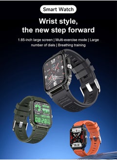 JOYFOCUS Y1 Wireless Charging Low-Power Smart Sports Watch with Ultra-Thin Design, Scientific Sleep Tracking, and 2-Week Battery Life - Military Green  - Image 2