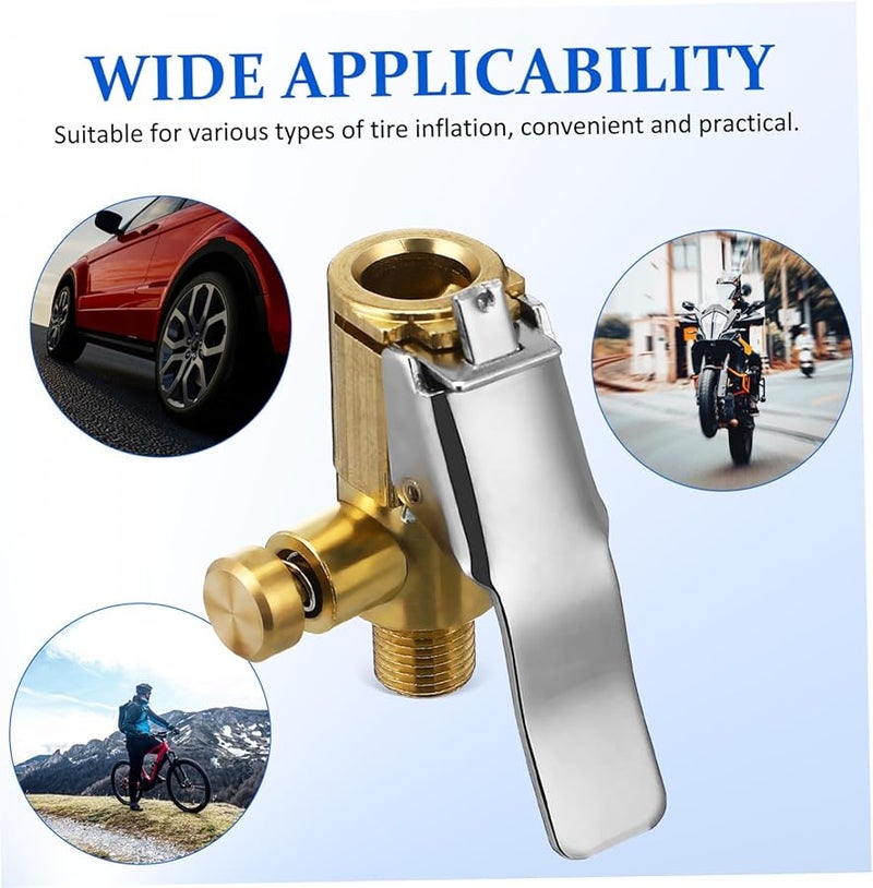 2Pcs Tire Chuck Adapter Quick Connect for Car Truck Motorcycle Bike Air Compressor - Image 4