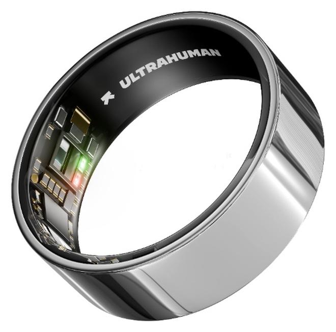 Ultrahuman Ring AIR - Advanced Sleep-Tracking Wearable, HRV & Temperature Monitoring, Track Workout, Movement & Recovery, Water Resistant, 6 Days Battery Life(Size 8)