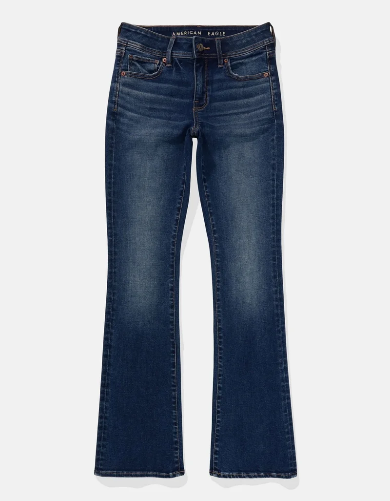 American Eagle  AE Low-Rise Kick Bootcut Jean for Women | Best Price UAE