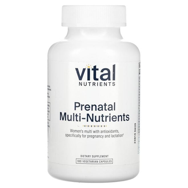Vital Nutrients Prenatal Multi-Nutrients 180 Vegetarian Capsules - Image 1