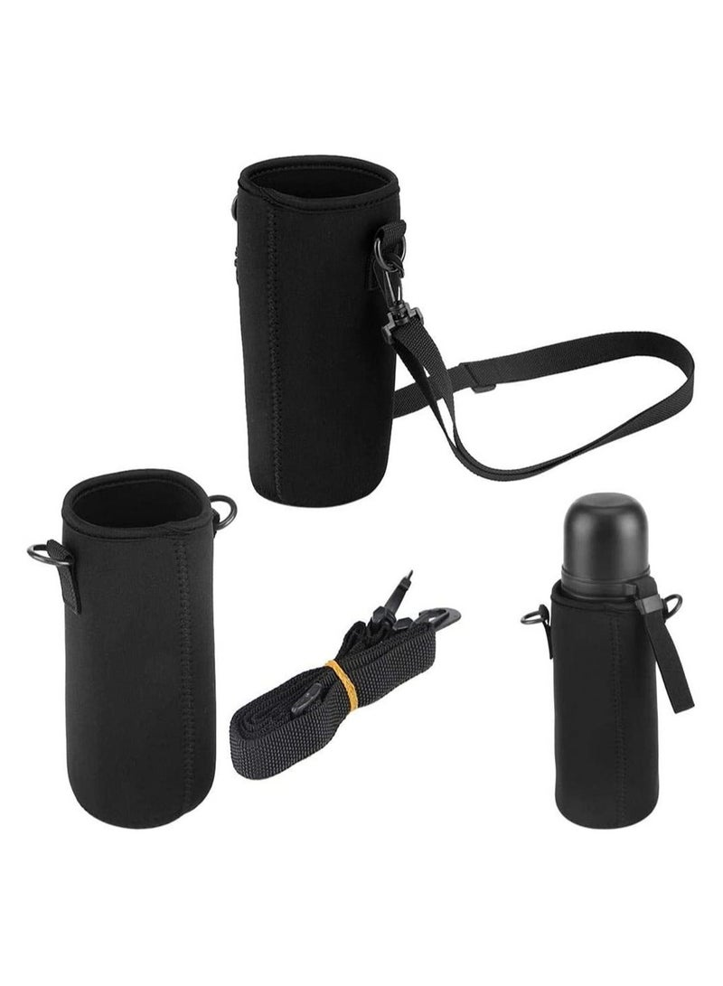 Y&D SYOSI Water Bottle Holder, Pouch Neoprene Carrier Cover Bag, with Shoulder Strap, for Daily Walking Hiking and Other Outdoor Activities (750ml), 3 PCS - Image 2