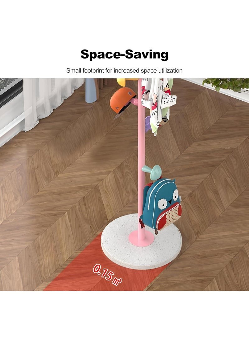 كيتشينو شماعة ملابس معدنية - تصميم مناسب للأطفال لتنظيم الغرف، متينة وأنيقة، تكمل الديكور مع الحفاظ على ملابس الأطفال مرتبة وسهلة الوصول، يبلغ ارتفاعها 1.68 م - Image 5