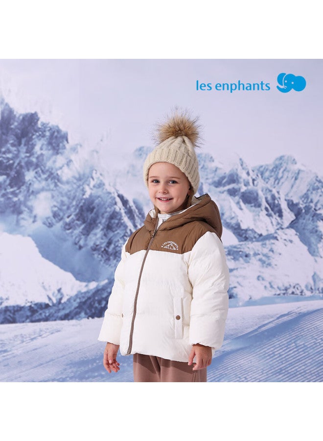 Les enphants Liyingfang Children's Down Jacket Boys Girls Thick Down Coat Vibrant Light Purple 100 CM - Image 2
