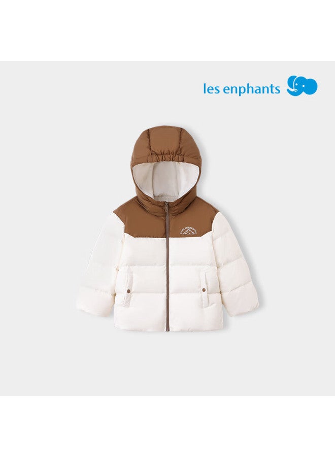 Les enphants Liyingfang Children's Down Jacket Boys Girls Thick Down Coat Vibrant Light Purple 100 CM - Image 3