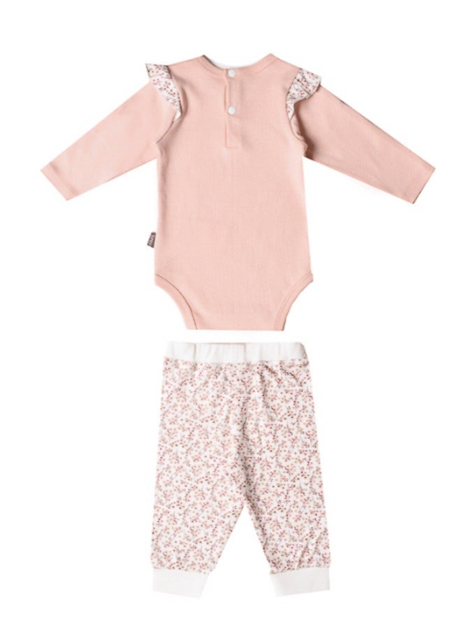 High Quality Cotton Blend and comfy  Set " Bodysuit & Printed Pants "