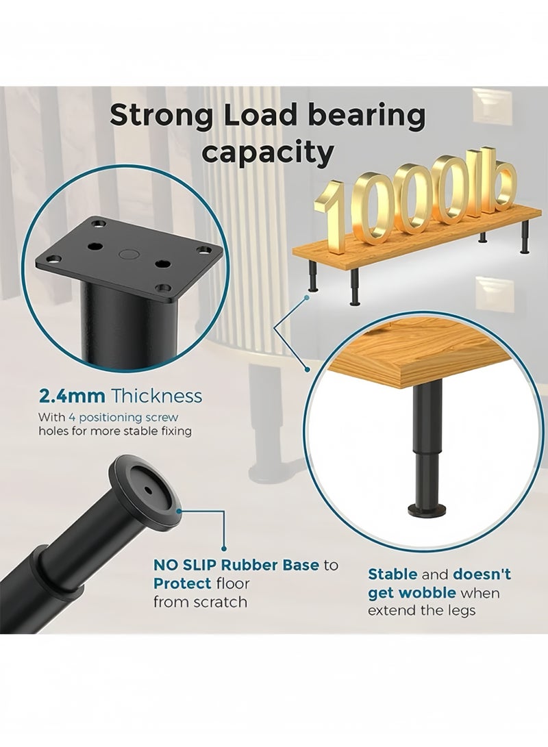 لي يوان الأثاث المعدني القابل للتعديل الساقين - Image 4