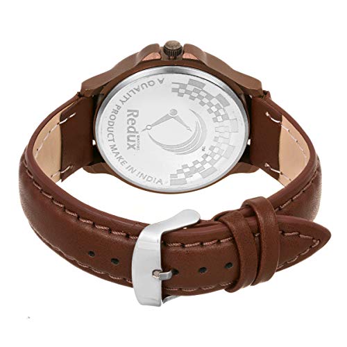 Redux Analogue Day Date Functioning Men’s & Boy's Watch V106 (Brown) - Image 3