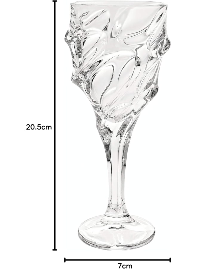 Bohemia Calypso Wine Glasses 6-Piece Set- 270 Ml Capacity - Image 2