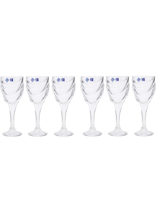 Bohemia Calypso Wine Glasses 6-Piece Set- 270 Ml Capacity - Image 1