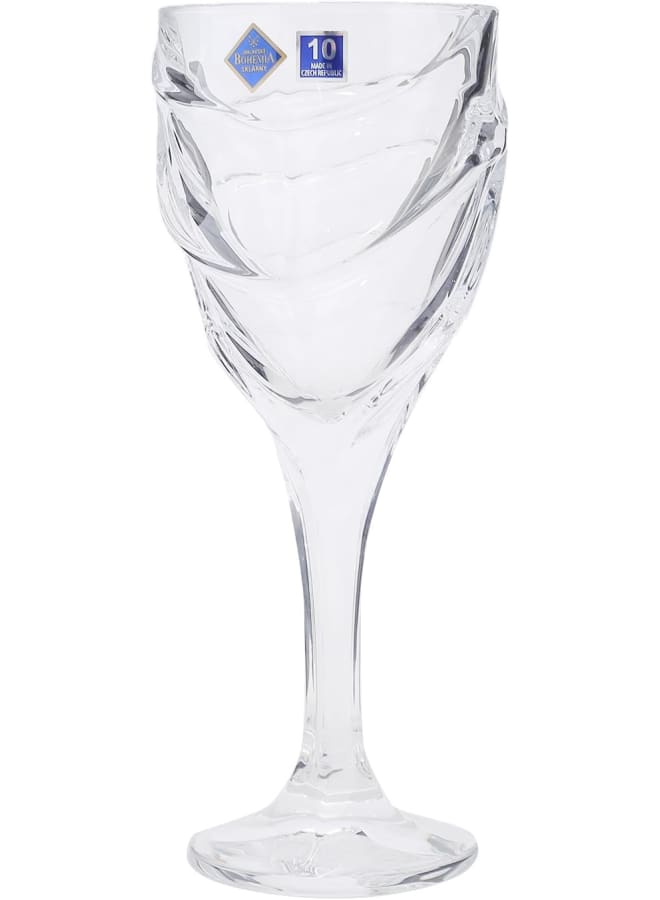 Bohemia Calypso Wine Glasses 6-Piece Set- 270 Ml Capacity - Image 3