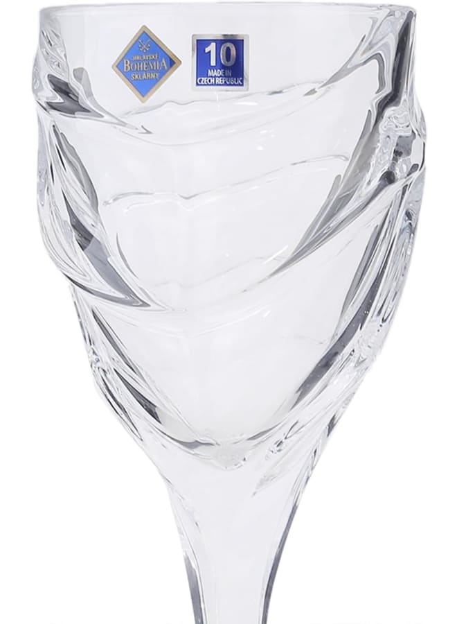 Bohemia Calypso Wine Glasses 6-Piece Set- 270 Ml Capacity - Image 4