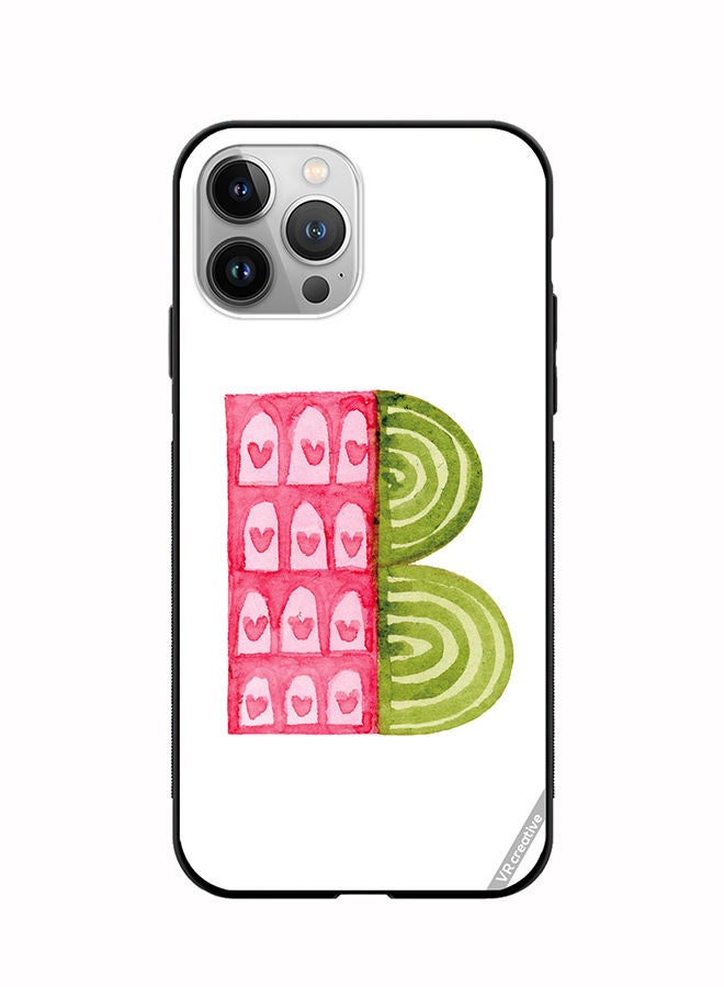 VR CREATIVE Protective Case Cover For Apple iPhone 11 Pro Max Alphabet B Design Multicolour - Image 1