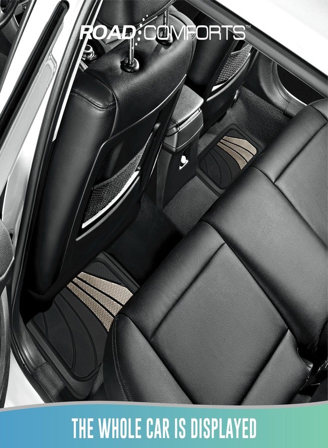 Road Comforts Rubber Sport Car Floor Mat - All-Weather Heavy Duty, Non-Slip, Trim-to-Fit, Universal Fit for Cars, Trucks, SUVs - Grey - Image 3