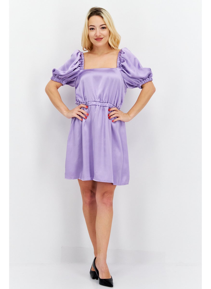 Women Satin Plain Mini Dress, Lilac - pzsku/ZB38DB7FC0C50509AC01CZ/45/_/1726109174/2ad7d6bd-046a-4aad-942d-c93cde471df2