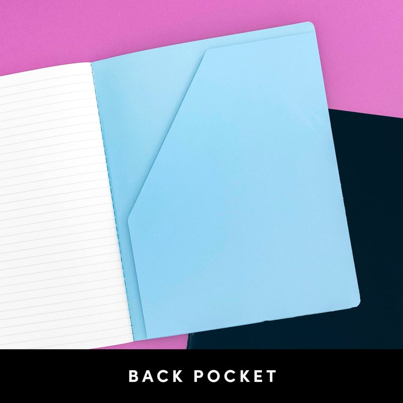 PAPERAGE Soft Cover Lined Journal Notebook, 2 Pack, (Burgundy), 100 Pages, Large 7.5 inches x 9.5 inches, College Ruled, Ideal for Note Taking & Travel Journal - Image 5