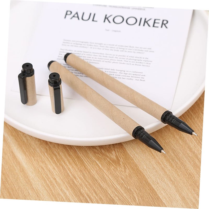 12 Pack Kraft Paper Gel Pens Smooth Writing For School Office Home Use - Image 5