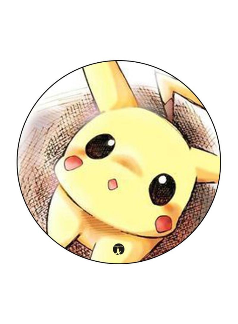 RKN Pokemon Printed Mouse Pad  Yellow/Black/Brown