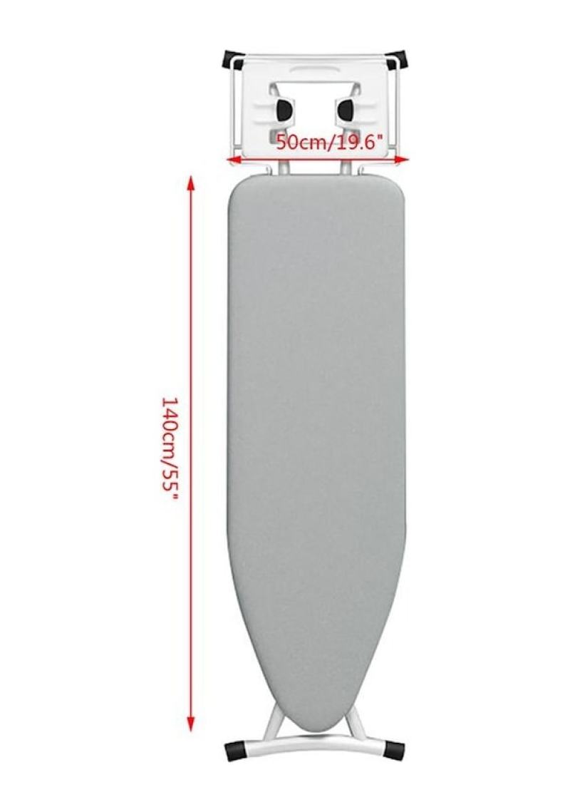 Ironing Cloth Cover: 140*50cm Silver Double-Layer Polyester Coated - High Temperature Resistant Non-Fading Durable Iron Cover for Household General Use - Image 1