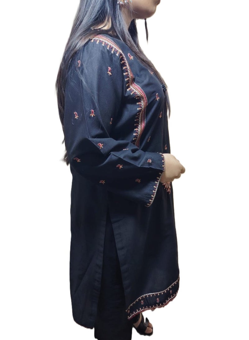 Fabric Pakistani Lawn Embroidery Stitched 2-Piece – 2026 Collection. - Image 2