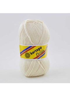 Kartopu Flora K025 5 Pieces Booties Yarn Cream 