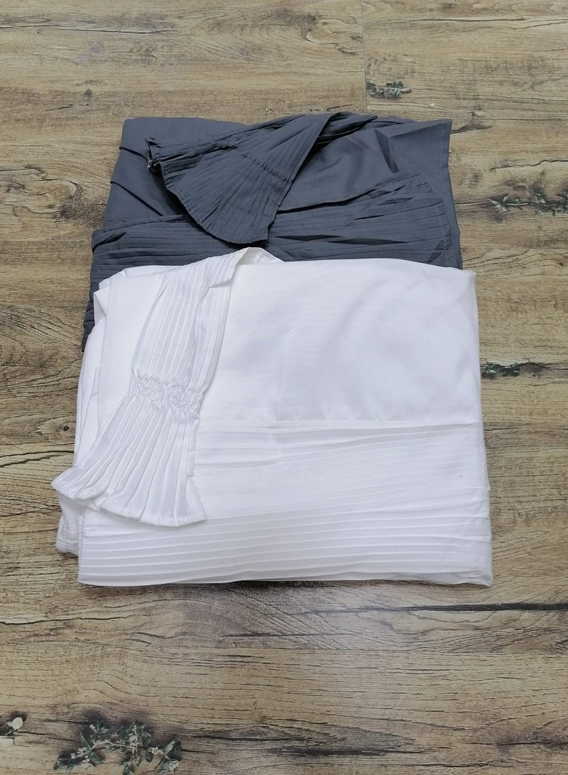 مون 2/شرشف صلاة مرد قطن ناعم ومريح للغاية  يتضمن طرحة ويغطي الجسم بالكامل بمقاس موحد وواسع مناسب لجميع الأجسام - Image 2