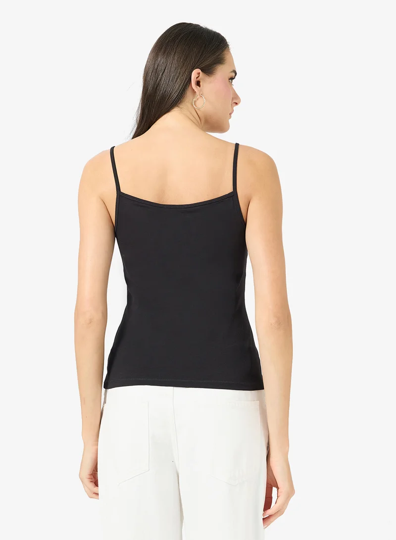 Calvin Klein Jeans Casual Cotton Stretch Strap Cami Top
