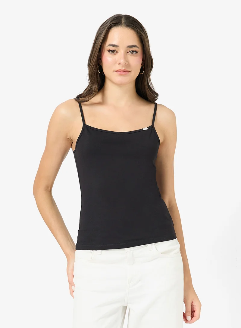 Calvin Klein Jeans Casual Cotton Stretch Strap Cami Top