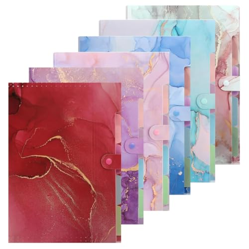 Corslet Pack of 2 Expanding File Folder with 5 Pockets, Letter A4 Size Accordion File Organizer, Portable Folders for Documents, Filling Products for School Office Supplies with Labels (Multicolor) - Image 4