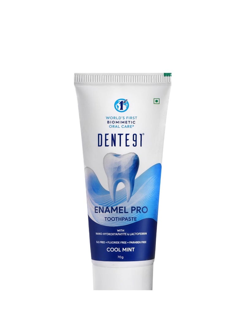 Dente91 Enamel Pro Toothpaste for Sensitivity Relief & Enamel Strengthening, 70g, Pack of 1 - Image 1