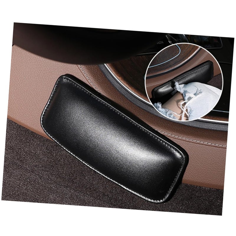 Black Washable PU Car Leg Cushion Pad Knee Support For Center Console - Image 3